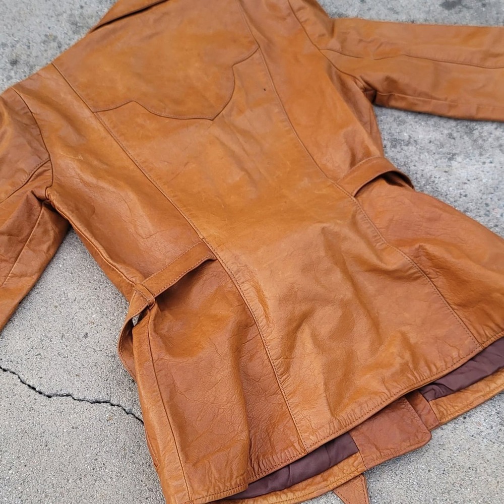 Vtg Soft Impressions Leather Jacket - Picture 4 of 10
